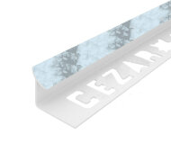 Профиль ПВХ для плитки Cezar внутренний 7 мм 224 Голубой мрамор 2,5 м
