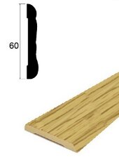 Наличник фигурный ПВХ Lemal 22060 60 мм Цвет 8538 Дуб новый 2,2 м