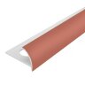 Внешний профиль ПВХ для плитки 9 мм Cezar 131 Темно-розовый 2,5 м