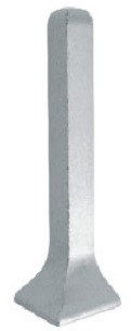Уголок внешний из алюминия для плинтуса алюминиевого Aspro