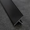 Алюминиевый Т-образный профиль ПТ-30 Черный матовый 2,7 м