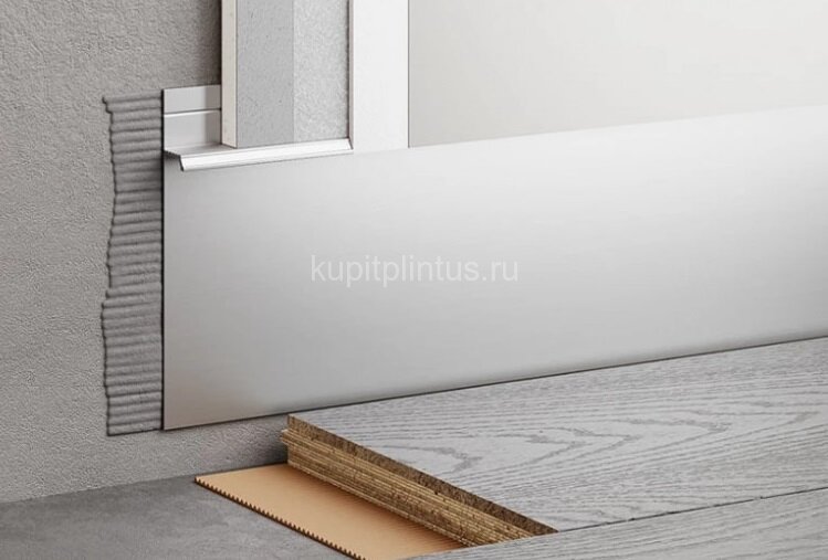 Заказать Алюминиевый плинтус 80 мм теневой ПО-192 без покрытия 2,7 м Заказать Алюминиевый плинтус 80 мм теневой ПО-192 без покрытия 2,7 м