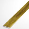 Алюминиевая полоса 20 мм золото люкс браш 2,5 м