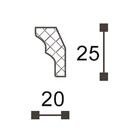 Заказать Карниз NMC Декоплинтус ME 25х20 2 м Заказать Карниз NMC Декоплинтус ME 25х20 2 м