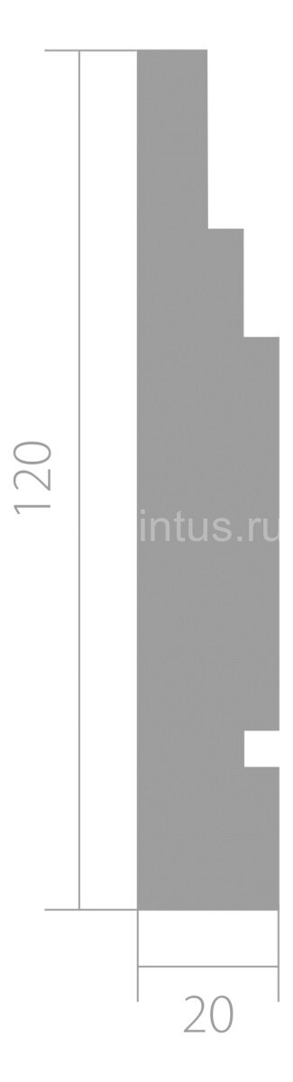 Заказать Плинтус напольный ЛДФ 20х120 мм Ultrawood Base 006 2,44 м 
