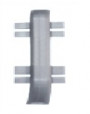Стык для плинтуса ПТ-60 стык серебро PVC