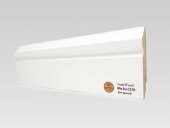 Напольный плинтус МДФ Teckwood Белый фигурный 80х16 мм 2.15 м Напольный плинтус МДФ Teckwood Белый фигурный 80х16 мм 2.15 м