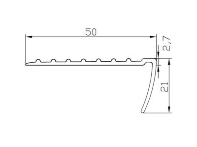 Заказать Угловой резиновый профиль противоскользящий Евроступень У-50 желтый 12 м Заказать Угловой резиновый профиль противоскользящий Евроступень У-50 желтый 12 м