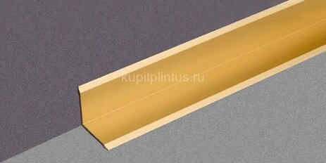 Заказать Уголок отделочный внутренний из алюминия Д7 Золото КЕ 2,7 м 