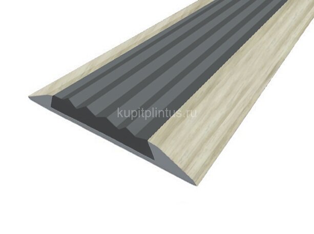 Заказать Порог противоскользящий с серой вставкой Д15 КД Клен северный (декорированный) 2,7 м Заказать Порог противоскользящий с серой вставкой Д15 КД Клен северный (декорированный) 2,7 м