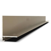 Алюминиевый микроплинтус щелевой с заходом на стену 20х32 мм Мега-Трейд МП-32-3м 2334 шампань 3 м