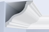 Потолочный плинтус 105х110 мм Hiwood A150V1 белый полистирол 2 м Потолочный плинтус 105х110 мм Hiwood A150V1 белый полистирол 2 м