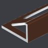 Заказать Алюминиевый L-профиль 10 мм PV02-39 коричневый Ral 8011 2,7 м 