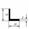 Заказать Уголок из алюминия 15х15х2 мм равносторонний 3 м Заказать Уголок из алюминия 15х15х2 мм равносторонний 3 м