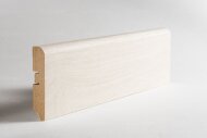 Плинтус напольный МДФ Hannahholz 80х16 Тик сухой белый 2,4 м