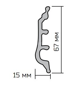 Заказать Наличник ПВХ Асви САВА Классик 67 мм цвет Белый 2,2 м 