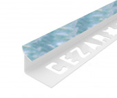 Профиль ПВХ для плитки Cezar внутренний 12 мм 220 Светло-синий 2,5 м