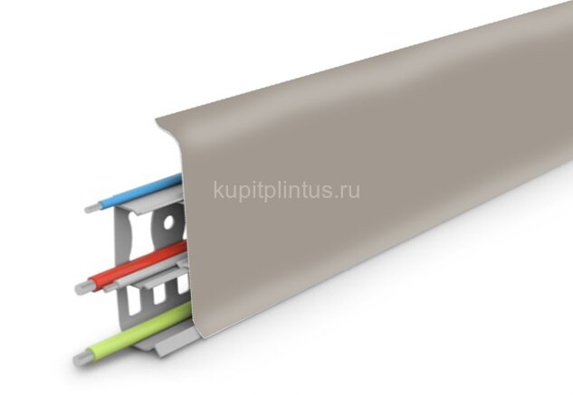 Заказать Плинтус напольный с кабель-каналами 70 мм Deconika Д-П70 036 Платиново-серый 2,2 м Заказать Плинтус напольный с кабель-каналами 70 мм Deconika Д-П70 036 Платиново-серый 2,2 м