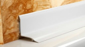 Профиль-стык (сиаластрип) комплект для ванны Thermoplast без клеевой ленты (2 шт.-1,85 м, уголки -2 шт. ,загл. пара)