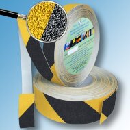 Противоскользящая сигнальная лента SlipStop 60 grit 50 мм черно-желтая 18,3 м Противоскользящая сигнальная лента SlipStop 60 grit 50 мм черно-желтая 18,3 м