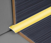 Профиль для плитки внутренний универсальный алюминий 10 мм PV30-05 золото блестящее 2,7 м