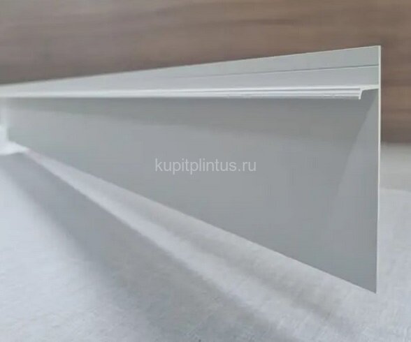 Заказать Алюминиевый плинтус 80 мм теневой ПО-192 серебро матовое 2,7 м Заказать Алюминиевый плинтус 80 мм теневой ПО-192 серебро матовое 2,7 м