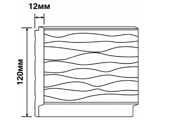 Заказать Стеновая панель 120х12 мм Hiwood LV127W NP белый 2,7м 