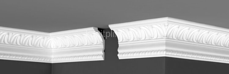 Заказать Потолочный плинтус 107х54 мм Де-Багет Декор ДП 37/120 белый 2 м Заказать Потолочный плинтус 107х54 мм Де-Багет Декор ДП 37/120 белый 2 м