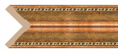 Декоративный уголок Decomaster 142-43 Коричневый-золото 50х50х2400 мм