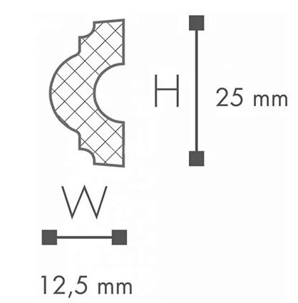 Заказать Молдинг NMC Wallstyl WL7 25х13 2 м Заказать Молдинг NMC Wallstyl WL7 25х13 2 м
