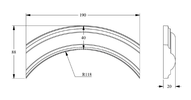 Заказать Угловой элемент для молдинга Orac Decor Duropolymer PX120A 190х88 мм Заказать Угловой элемент для молдинга Orac Decor Duropolymer PX120A 190х88 мм