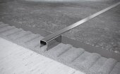 Стальной П-образный профиль 20х20 мм FU 20 P полированная сталь 2,7 м