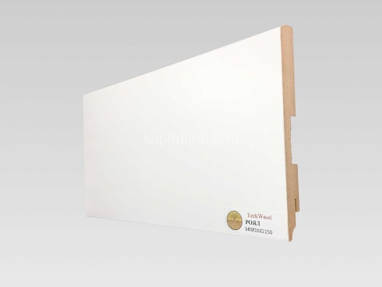 Заказать Напольный плинтус МДФ Teckwood Белый Роял 140х16 мм 2.15 м Заказать Напольный плинтус МДФ Teckwood Белый Роял 140х16 мм 2.15 м