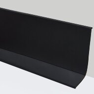 Гибкий плинтус напольный 65 мм ПГ65 черный самоклеющийся бухта 12,5м