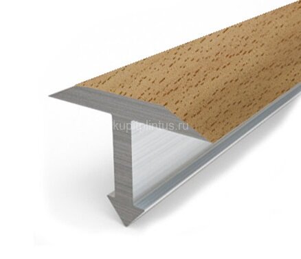 Заказать Декорированный Т-профиль из алюминия Т-26 КД Бук светлый 2,7 м Заказать Декорированный Т-профиль из алюминия Т-26 КД Бук светлый 2,7 м