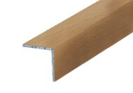 Уголок 20х20 мм алюминиевый Л Натуральный бук (ламинированный) 2,7 м