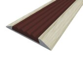 Порог противоскользящий с коричневой вставкой Д15 КД Клен северный (декорированный) 2,7 м Порог противоскользящий с коричневой вставкой Д15 КД Клен северный (декорированный) 2,7 м