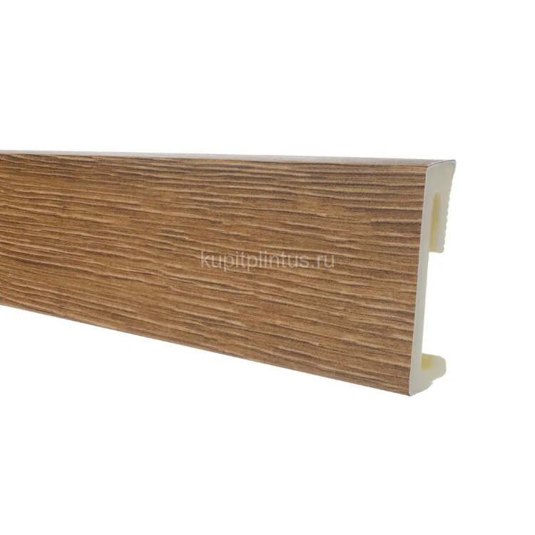 Заказать Напольный плинтус 60 мм SALAG ALPHA CL Kruger Oak AP6140 гибридный ПВХ дуб 2.2 м (60х15х2200 мм) 
