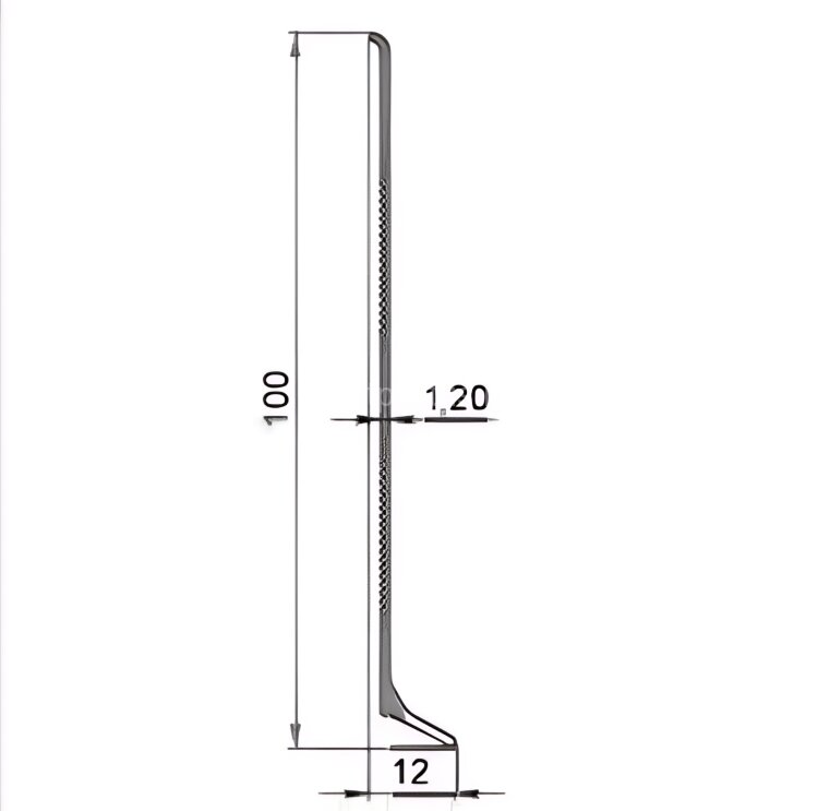 Заказать Уголок внутренний для напольного плинтуса 100 мм Мега-Трейд ЛП-100ув 0035 без покрытия Заказать Уголок внутренний для напольного плинтуса 100 мм Мега-Трейд ЛП-100ув 0035 без покрытия