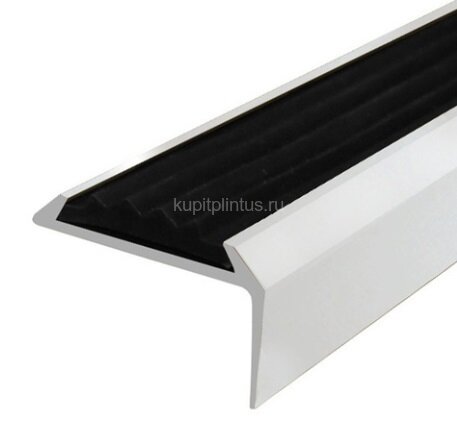 Заказать Угловой порог алюминиевый противоскользящий 22х42 мм Д01 КР люкс Алюминий (черная вставка) 2,7 м Заказать Угловой порог алюминиевый противоскользящий 22х42 мм Д01 КР люкс Алюминий (черная вставка) 2,7 м