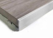 Алюминиевый L-профиль 10 мм ПО-Г10 Серебро матовое браш 2,7 м
