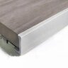 Алюминиевый L-профиль 10 мм ПО-Г10 Серебро матовое браш 2,7 м