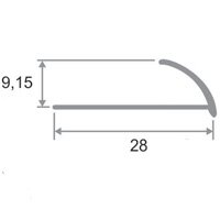 Заказать Уголок наружный для плитки С-образный (раскладка) ПО-9 бронза матовая 2,7 м Заказать Уголок наружный для плитки С-образный (раскладка) ПО-9 бронза матовая 2,7 м