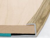 Гибкий П-образный профиль окантовочный 10 мм Effector S 93 0902 Дуб Мокка 2,5 м