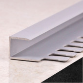 Алюминиевый профиль П-образный окантовочный 10 мм ПО-П10 Черный муар 2,7 м