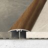 Одноуровневый порог алюминий скрытое крепление 32 мм Effector A66-2701 Орех Чили 2,7 м