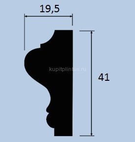 Заказать Молдинг 41х19,5 мм Hiwood LD40 из полистирола 2 м Заказать Молдинг 41х19,5 мм Hiwood LD40 из полистирола 2 м