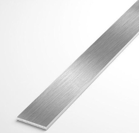 Заказать Алюминиевая полоса 20 мм серебро браш 2,5 м 