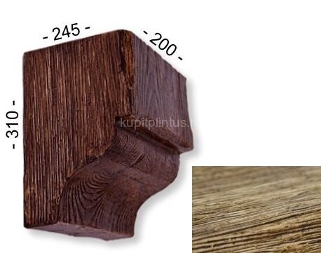 Заказать Консоль для декоративной балки 310х245х200 мм Уникс Модерн КМ22 Олива 