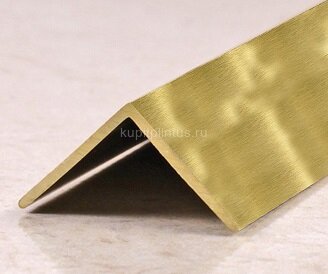 Заказать Уголок из латуни Yakamoz ЛП-30х15 латунь шлифованная 2,7 м Заказать Уголок из латуни Yakamoz ЛП-30х15 латунь шлифованная 2,7 м